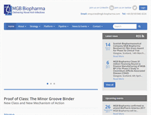 Tablet Screenshot of mgb-biopharma.com